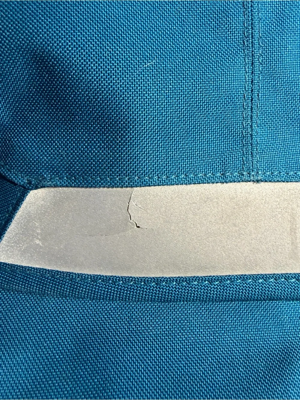 Patagonia Blue Teal Messenger Bag with Gray Straps